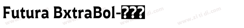 Futura BxtraBol字体转换
